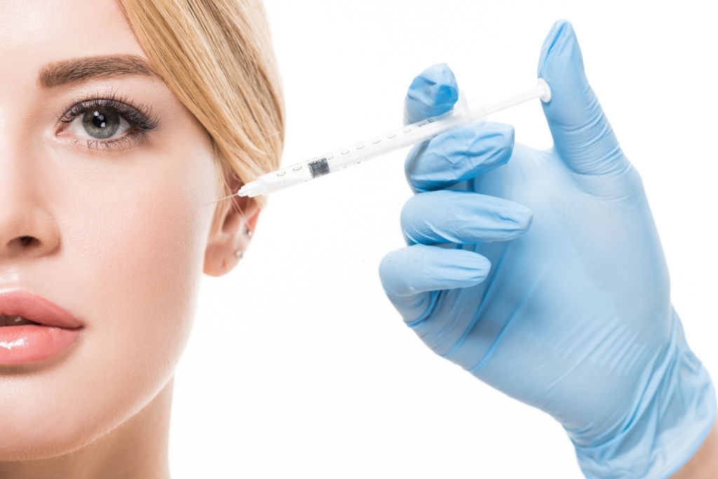 woman with injection