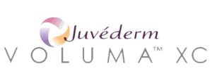 A logo promoting the juvederm lip filler
