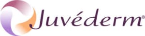 The classic logo of juvederm